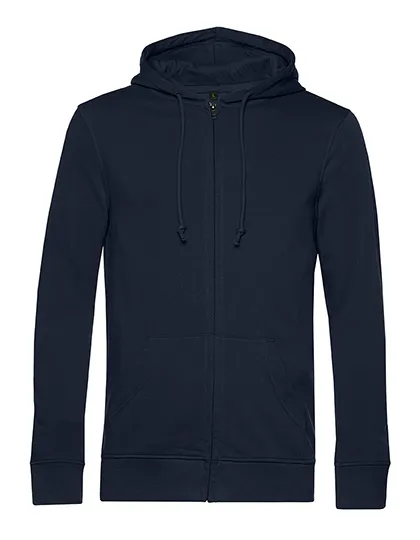 Organische Heren Hoodie met rits B&C Inspire Zipped WU35B in Organische Heren Hoodie met rits B&C Inspire Zipped WU35B - Navy Blue