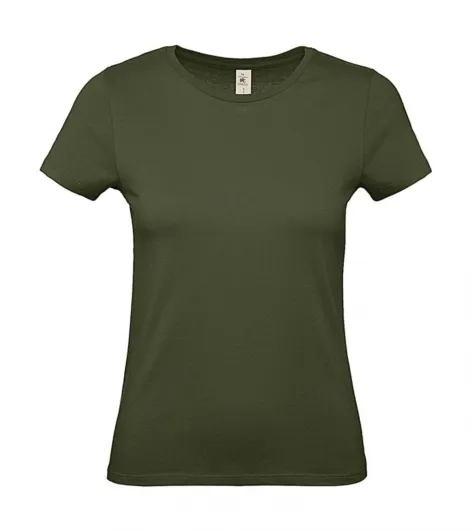 Dames T-shirt B&C E150 TW02T in Dames T-shirt B&C E150 TW02T Urban Khaki