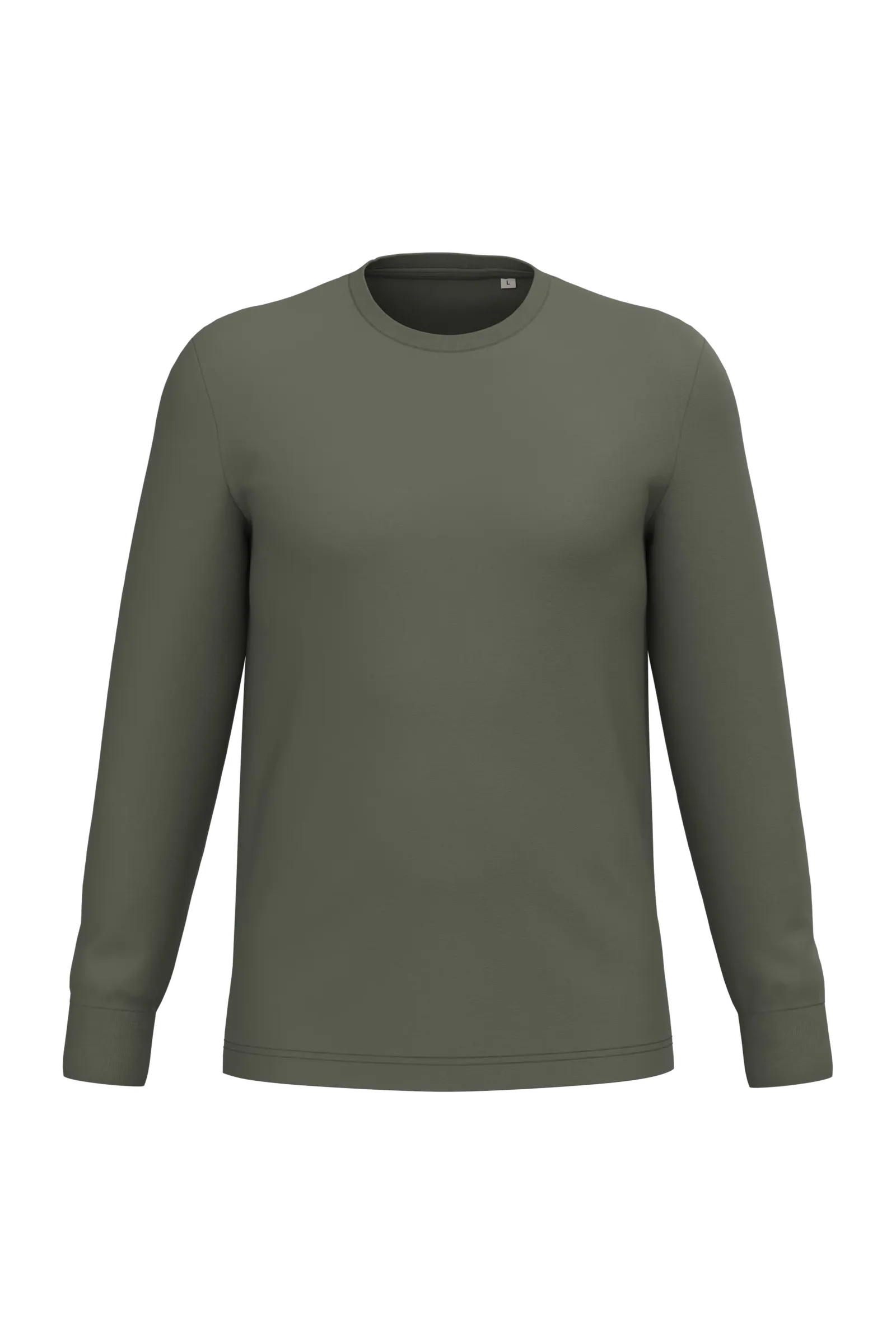 T-shirt Native Spirit Ecologisch uniseks lange mouwen NS333 in T-shirt Native Spirit Ecologisch uniseks lange mouwen NS333 - Organic Khaki