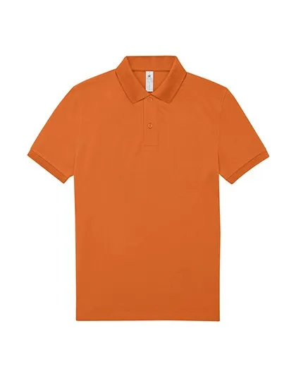 Heren Polo B&C PU424 in Heren Polo B&C PU424 Puur Oranje