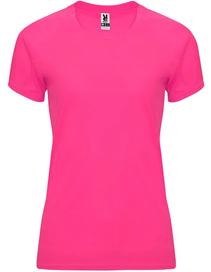 Dames Sportshirt Bahrain Roly CA0408 in Dames Sportshirt Bahrain Roly CA0408 - Fluor Pink