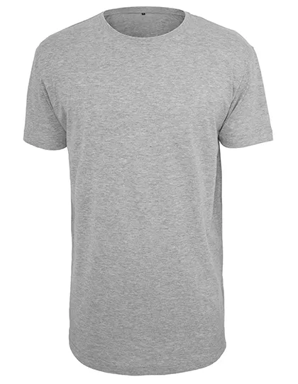 Heren T-shirt Extra Lang Build Your Brand BY028 in Heren T-shirt Extra Lang Build Your Brand BY028 - Heather Grey