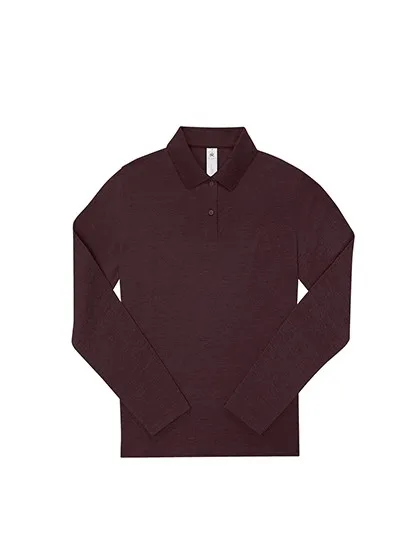 Dames polo B&C My Polo 210 Long Sleeve productfoto