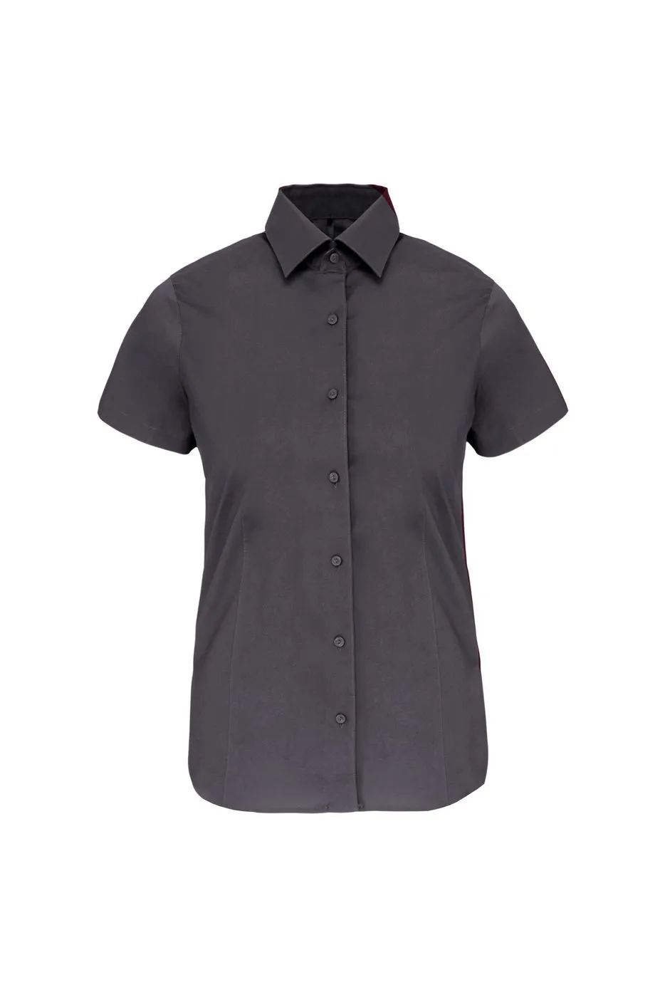 Dames Stretch Blouse korte mouw Kariban K532 productfoto