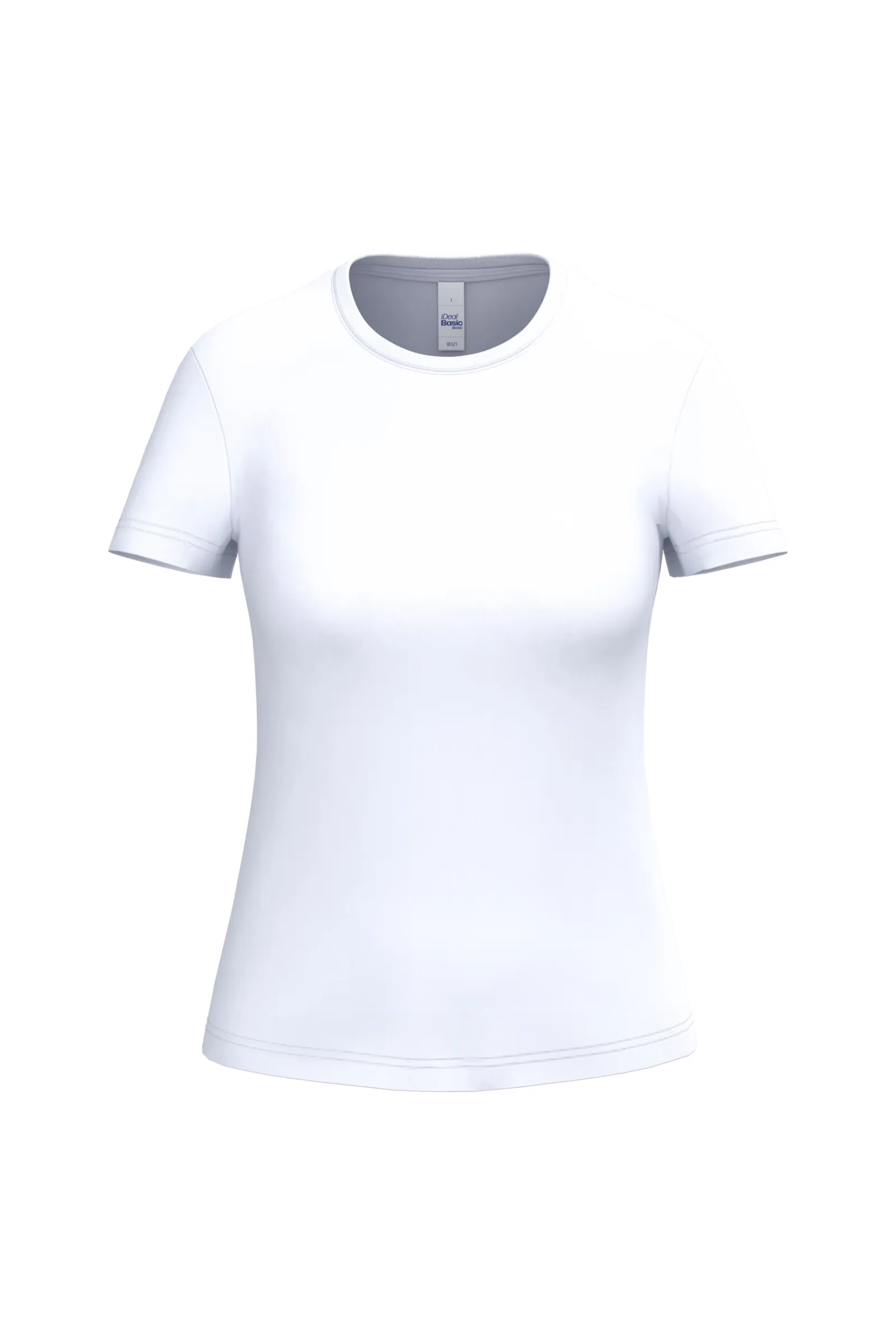 Dames T-shirt iDeal Basic Brand 190 IB321 in Dames T-shirt iDeal Basic Brand 190 IB321 - White