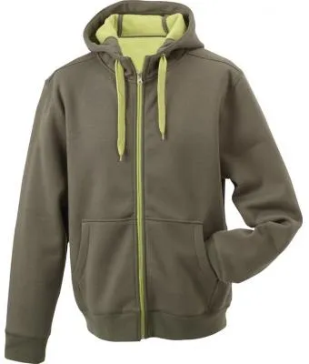Hooded sweater binnenzijde fleece JN355 productfoto