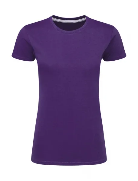Dames T-shirt SG Perfect Print Tagless Tee SGTee F in Dames T-shirt SG Perfect Print Tagless Tee SGTee F - Purple