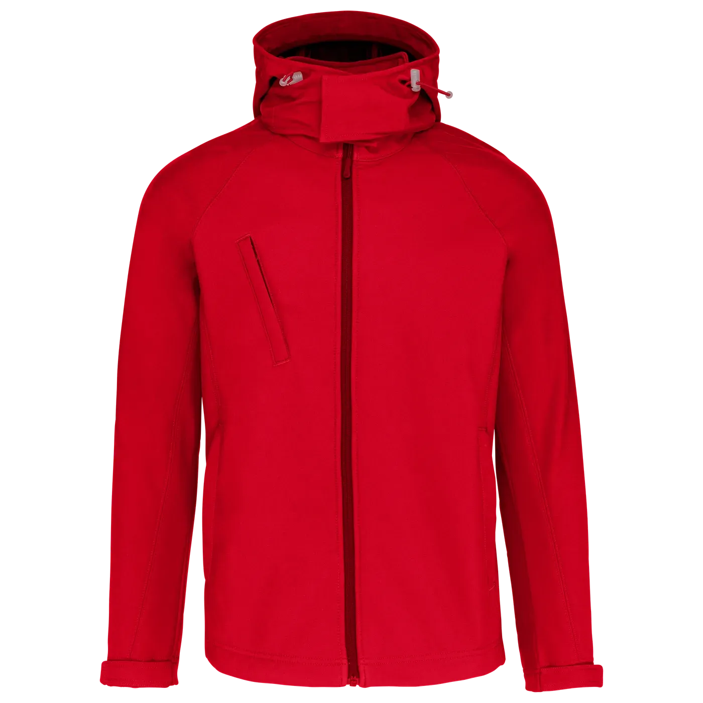 Heren Softshell Jas hooded Kariban K413 in Heren Softshell Jas hooded Kariban K413 RED