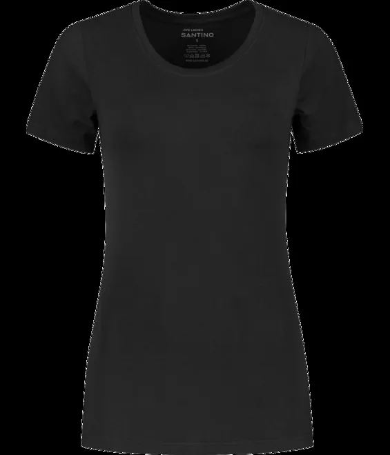 Dames T-shirt Santino Jive in zwart