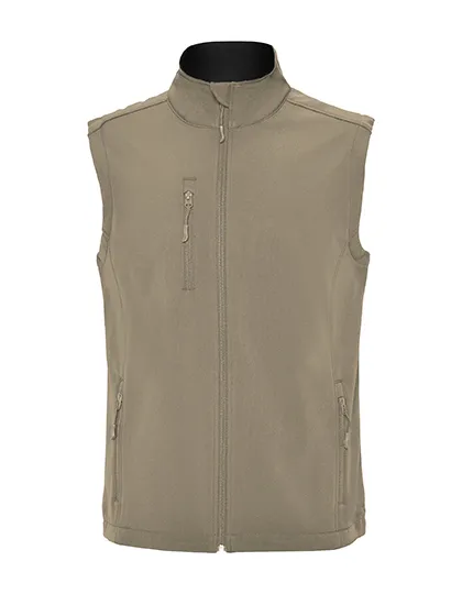 Heren Softshell Bodywarmer Roly SS6438 in Heren Softshell Bodywarmer Roly SS6438 Dark Sand