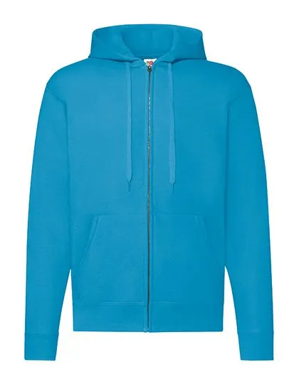 Heren Hoodie Fruit of the loom 62-062-0 Full zip in Hooded sweater Fruit of the loom Full zip azure