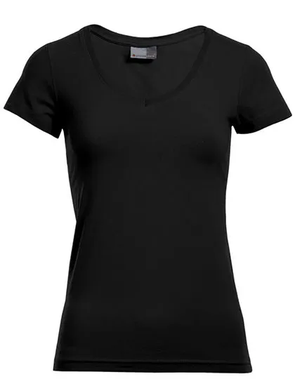 Dames T-shirt Promodoro Slim Fit V-Neck-T 3086 in Dames T-shirt Promodoro Slim Fit V-Neck-T 3086 - Black