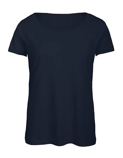 Dames T-shirt Triblend B&C TW056 in Dames T-shirt Triblend B&C TW056 - Navy