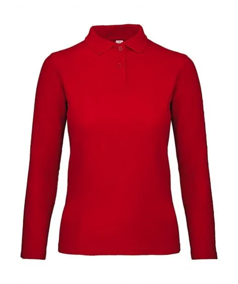 Dames Polo Lange Mouw B&C PWI13 productfoto