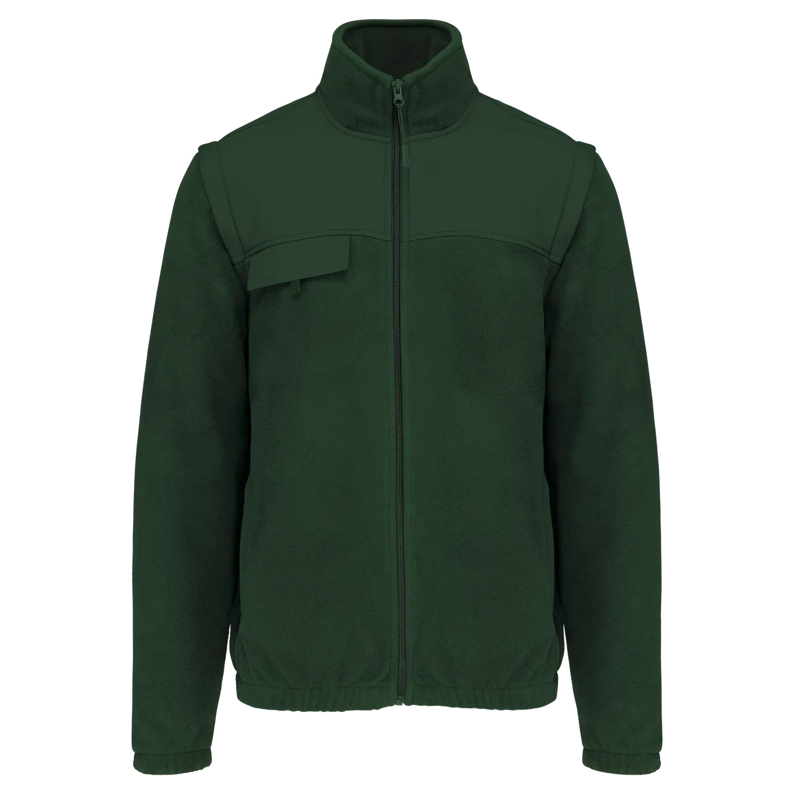 Heren Fleecevest WK afneembare mouwen WK9105 in Heren Fleecevest WK afneembare mouwen WK9105 Forest Green