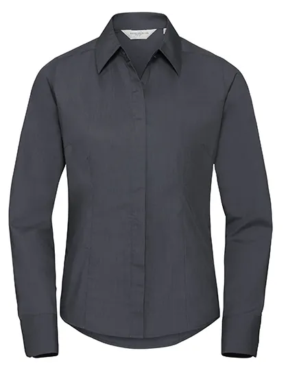Dames blouse Poplin Russell 942F lange mouw productfoto