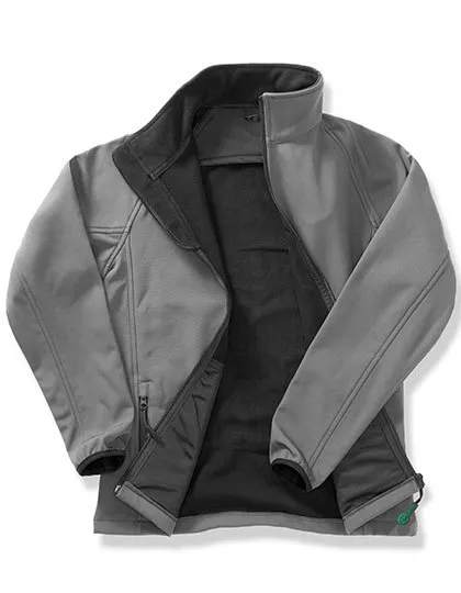 Heren Softshell Jas Result R231M in Heren Softshell Jas Result R231M Charcoal-Black