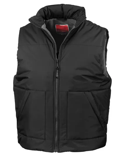 Heren Bodywarmer Result R044X in Heren Bodywarmer Result R044X Zwart