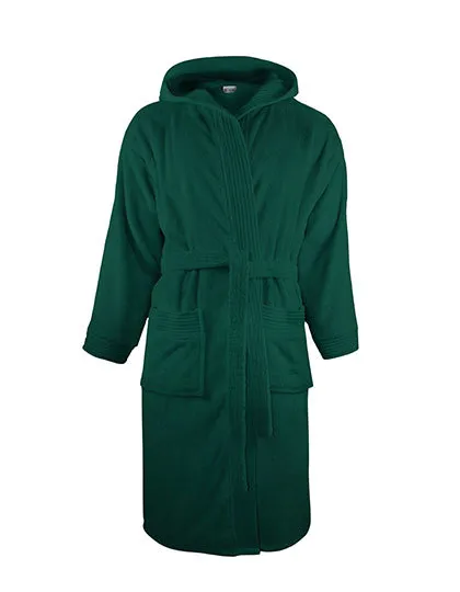 Badjas Hoodie The One Towelling T1-BH in Badjas Hoodie The One Towelling T1-BH Dark Green