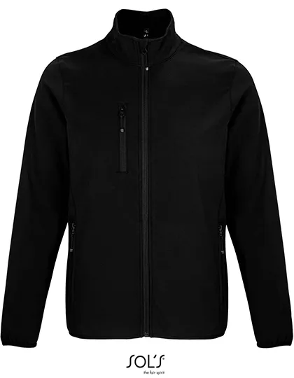 Heren Softshell Jas Sols 03827 in Heren Softshell Jas Sols 03827 Zwart