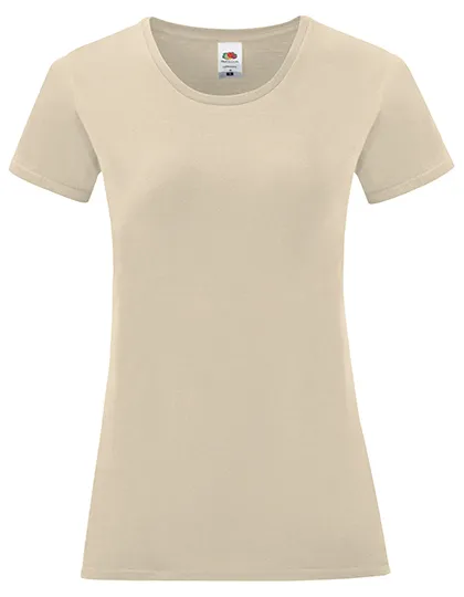 Dames T-shirt Iconic Fruit of the Loom 61-432-0 in Dames T-shirt Iconic Fruit of the Loom 61-432-0 - Natural