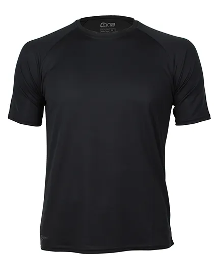 Heren Sportshirt CONA SPORTS CS01 in Heren Sportshirt CONA SPORTS CS01 Zwart