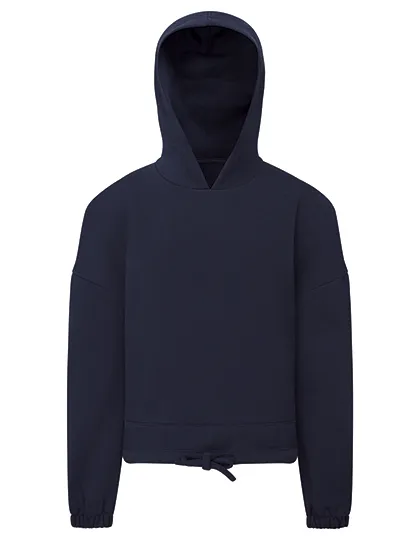 Kinder Hooded Tri Dri Recycled Cropped Oversize TR85B in Kinder Hooded Tri Dri Recycled Cropped Oversize TR85B Navy