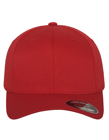 Flexfit Wooly Combed Cap 6277 in Flexfit Wooly Combed Cap 6277 Red