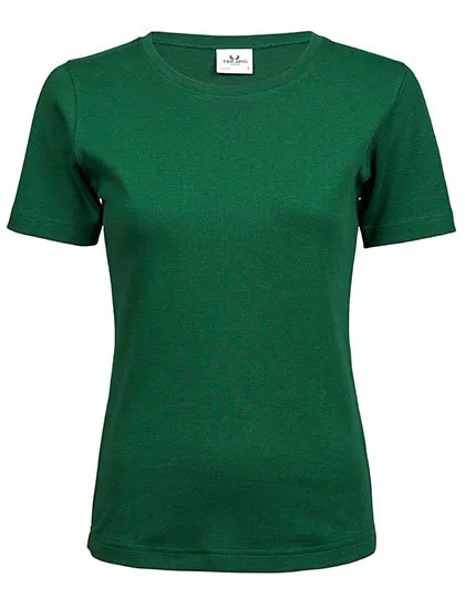 Dames T-shirt Tee Jays Interlock 580 in Dames T-shirt Tee Jays Interlock 580 - Forest Green