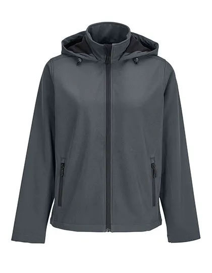 Dames Softshell Jas Sols Race 04448 in Dames Softshell Jas Sols Race 04448 Charcoal Grey
