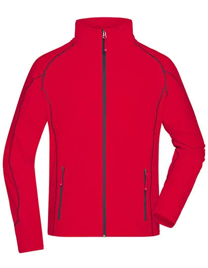 Heren Fleece Vest Daiber JN597 in Heren Fleece Vest Daiber JN597 Rood-Carbon
