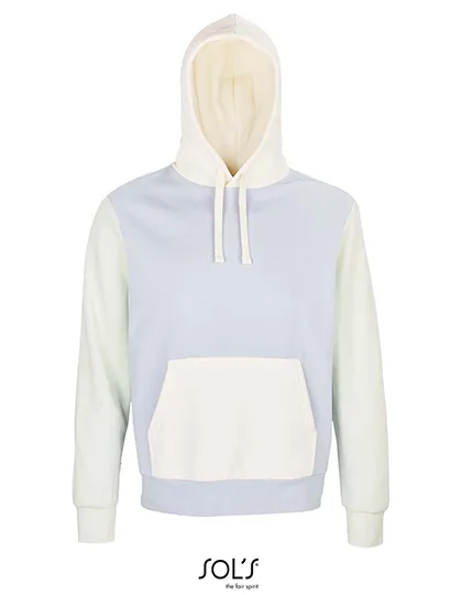 Heren Hooded Sweater Sols Collins 03818 in Heren Hooded Sweater Sols Collins 03818 Creamy Blue-Creamy white- Creamy Green
