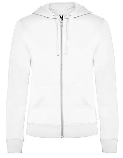 Dames Hooded Sweater met Rits Veleta Roly CQ6425 in Dames Trui met Rits Veleta Roly CQ6425 Wit