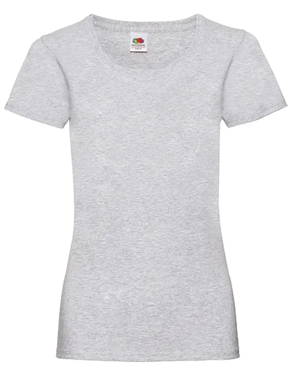 Dames T-shirts fruit of the loom value weight 61-372-0 in Dames T-shirts fruit of the loom value weight 61-372-0 - Heather Grey