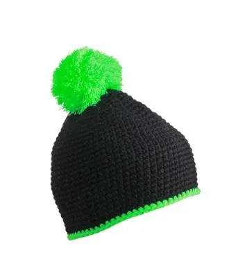 Muts with Contrast Stripe and Pompon MB7964 productfoto