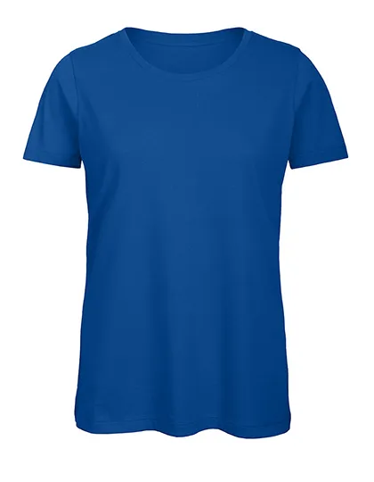 Dames T-shirt Biologisch B&C Inspire TW043 in Dames T-shirt Biologisch B&C Inspire TW043 - Royal Blue