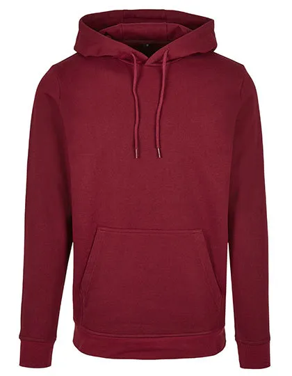 Heren Hoodie Basic Build Your Brand BB001 in Heren Hoodie Basic Build Your Brand BB001 - Burgundy