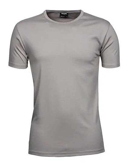 Heren T-shirt Tee Jays Interlock 520 in Mens Interlock T-Shirt Stone