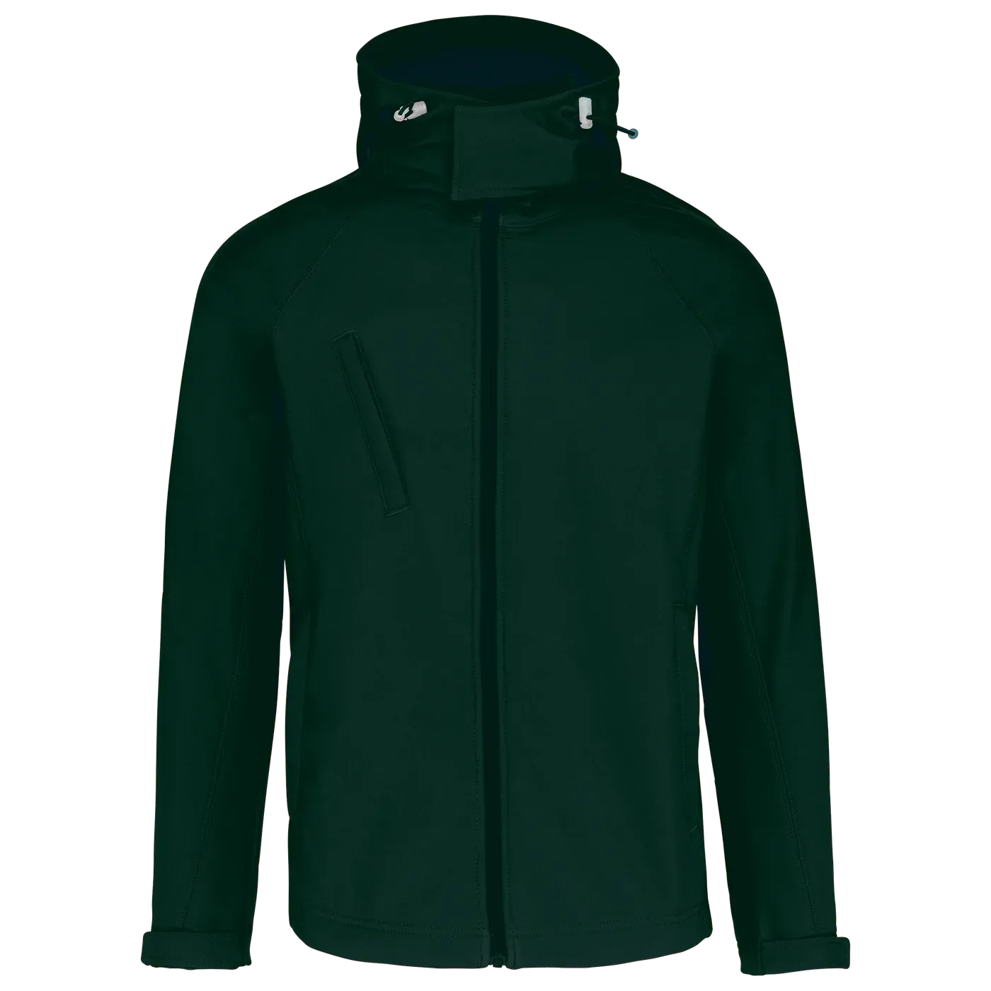 Heren Softshell Jas hooded Kariban K413 in Heren Softshell Jas hooded Kariban K413 BOTTLE GREEN