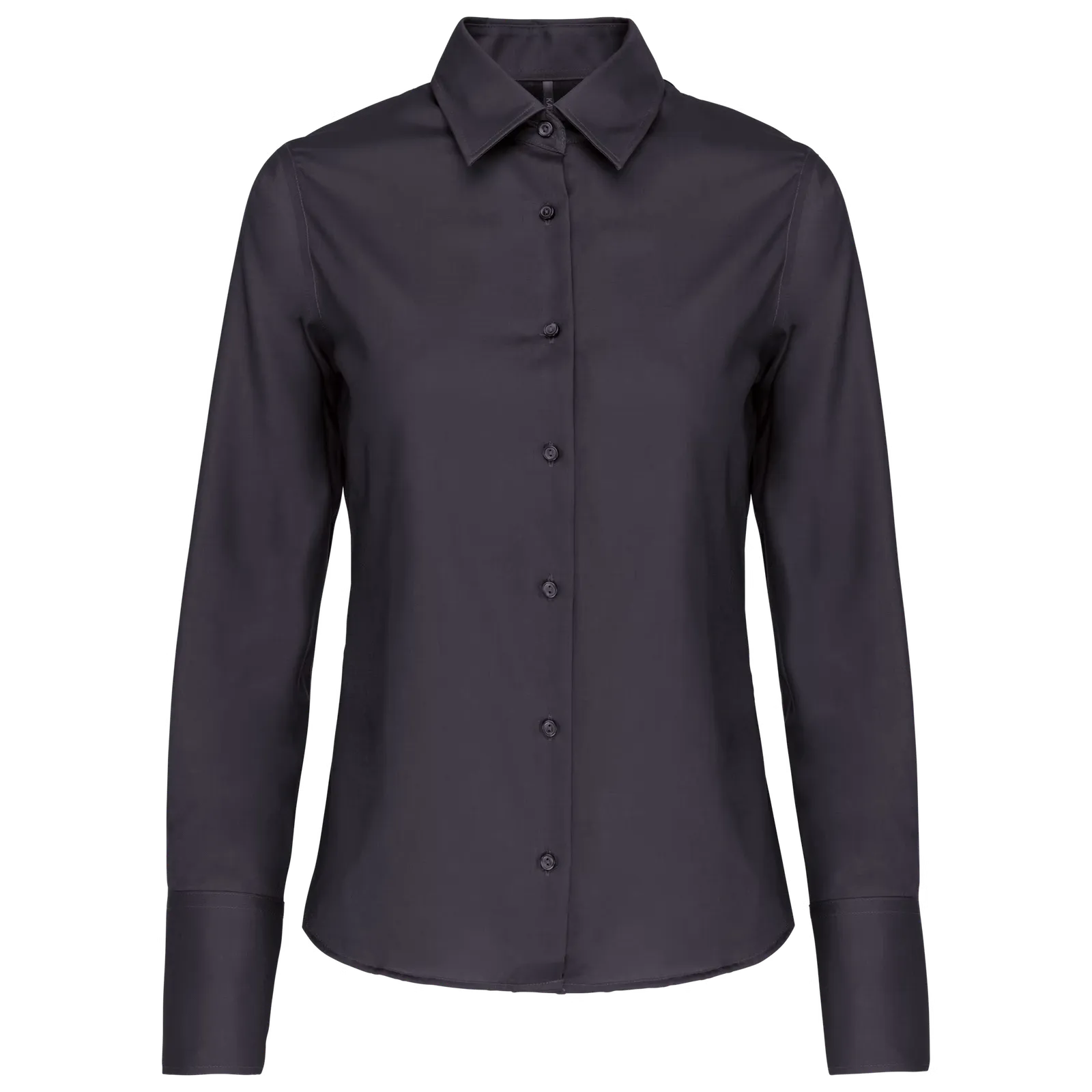 Dames blouse Kariban K538 lange mouw in Dames blouse Kariban K538 lange mouw Zinc