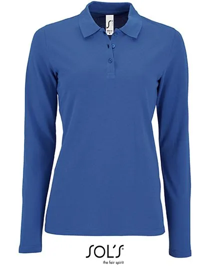 Dames Polo Lange Mouw Sol's 02083 productfoto