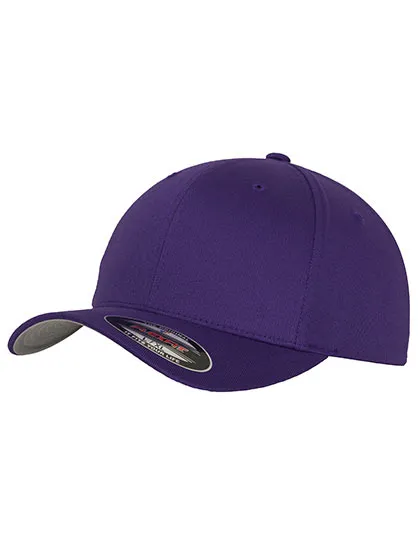 Flexfit Wooly Combed Cap 6277 in Flexfit Wooly Combed Cap 6277 Purple