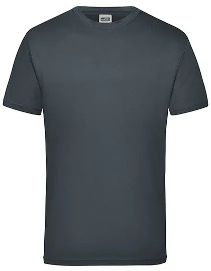Heren T-shirt James & Nicholson Workwear-T JN800 in Carbon