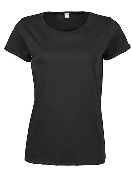 Dames T-shirt Mantis 5063 Roll-Up in Black