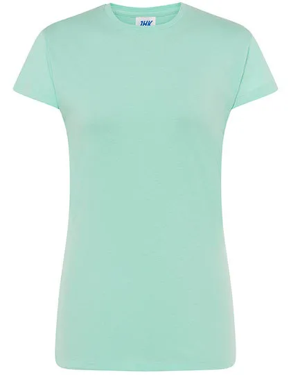 Goedkope Dames T-shirt JHK Regular Comfort TSRLCMF in Goedkope Dames T-shirt JHK Regular Comfort TSRLCMF - Mint Green