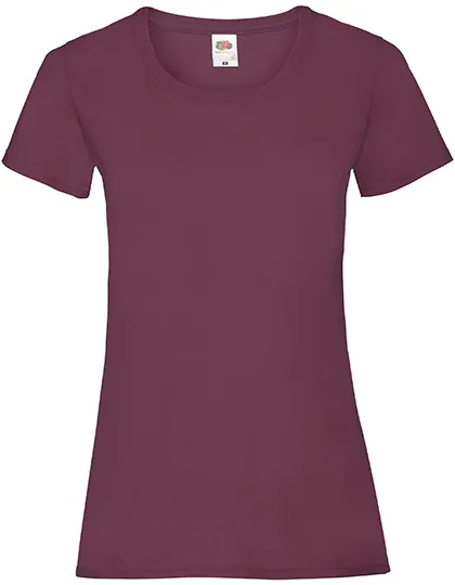 Dames T-shirts fruit of the loom value weight 61-372-0 in Dames T-shirts fruit of the loom value weight 61-372-0 - Burgundy