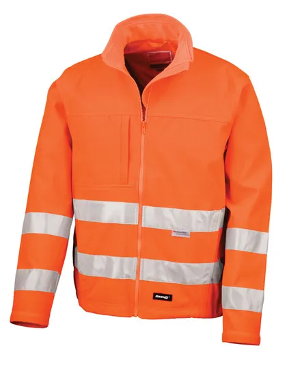 Softshell Veiligheidsjas Result R117X ISO EN 471 Klasse 2 in Softshell Veiligheidsjas Result R117X ISO EN 471 Klasse 2 Fluo Oranje