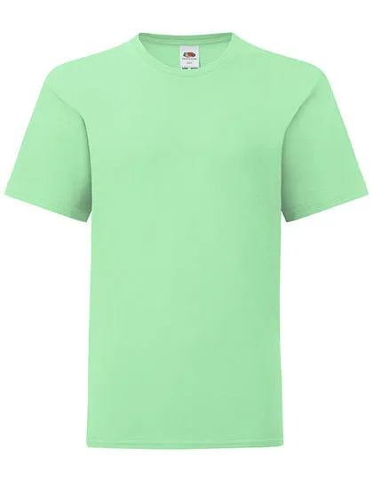 Kinder T-shirt Fruit of the Loom 61-023-0 Iconic in Kinder T-shirt Fruit of the Loom 61-023-0 Iconic - Neo mint