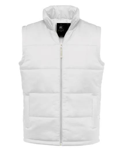 Heren Bodywarmer B&C Men JM930 in Heren Bodywarmer B&C Men JM930 wit