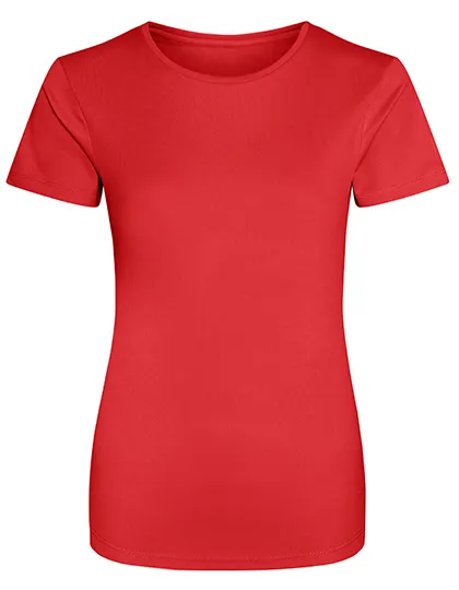 Dames Sportshirt AWDis JC005 in Dames Sportshirt AWDis JC005 - Fire Red